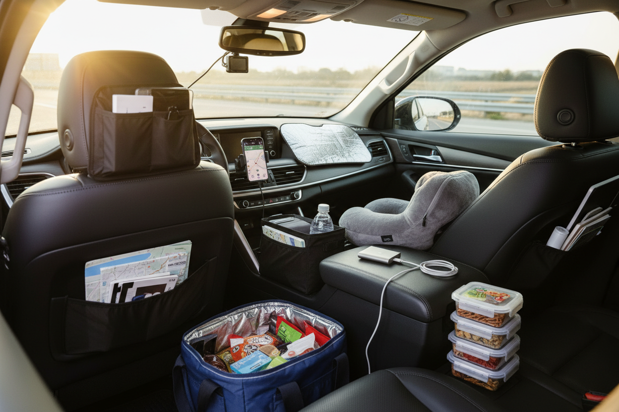 Best Car Accessories for Long Road Trips: 20 Things You’ll Actually Use