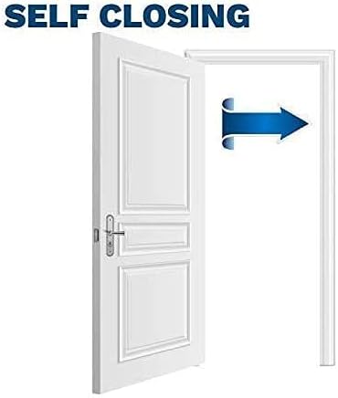 2 Pack - 4.5"x4" Brushed Satin Chrome Finish Self Closing Reversible Door Hinge - Image 7