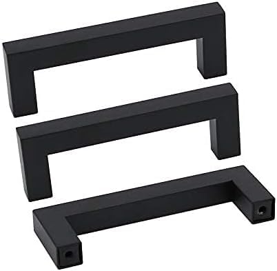 goldenwarm 50 Pack 4 INCH Black Square Bar Cabinet Pull - Image 8