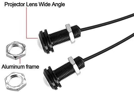LEADTOPS 10Pcs 18mm 12V Eagle Eye LED Car Fog DRL Daytime Running Light Backup - Image 3