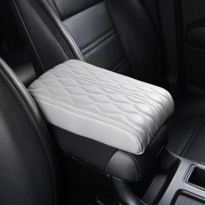 Leather Car Armrest Box Mat by Unknown