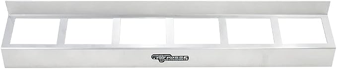 Pit Posse 304 Six Quart Oil Can Rack Holder 32" Caddy Wall Hanger Aluminum Shelf - Image 3