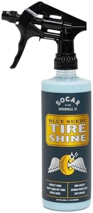 SOCAR Blue Suede Tire Shine Spray & Protectant. New-Tire Smooth Shine. - Image 2