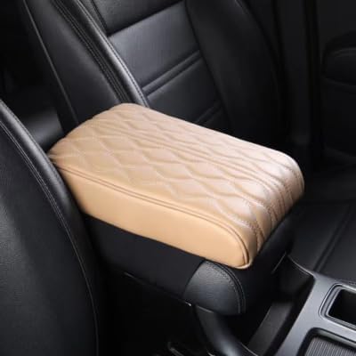 Leather Car Armrest Box Mat by Unknown