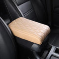 Leather Car Armrest Box Mat by Unknown