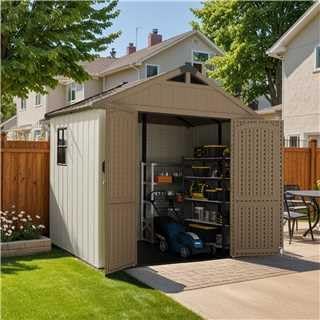 Patiowell 8 x 6 FT Plastic Outdoor Storage Shed - Image 2