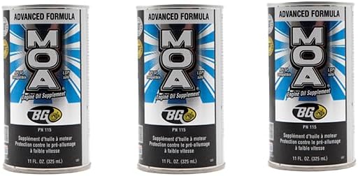 3 Cans of BG Motor Oil Additive MOA by MOTORGOD