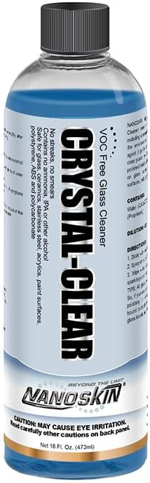 Nanoskin CRYSTAL-CLEAR VOC-Free Glass Cleaner 16 oz by Nanoskin