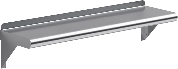 AmGood 30" Long X 8" Deep Stainless Steel Wall Shelf | NSF Certified | by AmGood