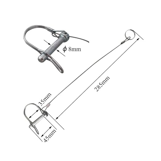5Pcs Trailer Coupler Pin 5/16x 1-3/4（WxL） Prevents Loss Trailer Hitch Locking - Image 5
