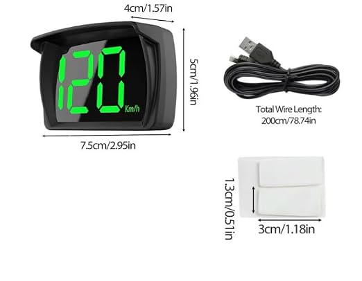Heads Up Display for Cars HUD GPS Speedometer MPH - Image 6