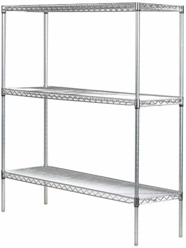 Omega 14" Deep x 24" Wide x 74" High 3 Tier Gray Starter Shelving Unit by OmegaProductsCorporation