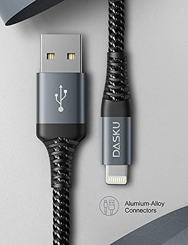 Dasku iPhone Charger Fast Charging, 6 Foot MFi Certified Lightning Cable - Image 7