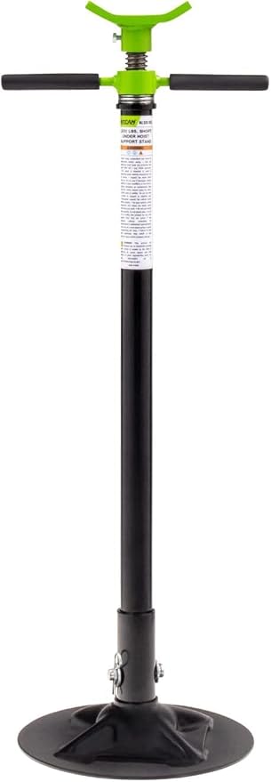 Arcan 1, 500 lb Underhoist Support Stand, Short Style, 48–76 Inch Height Range by Arcan