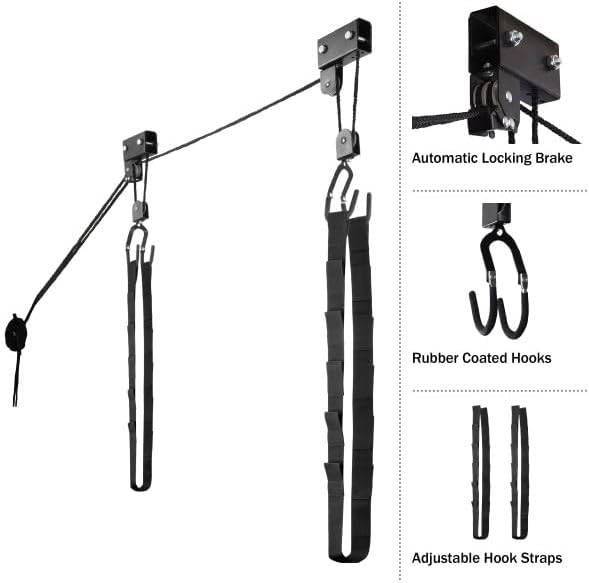 RAD Sportz Kayak Hoist 2-Pack Quality Garage Storage Canoe Lift - Image 3
