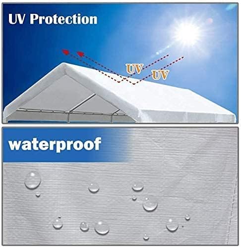 Rutile 12'x20' Carport Replacement Top Canopy Cover - Image 3