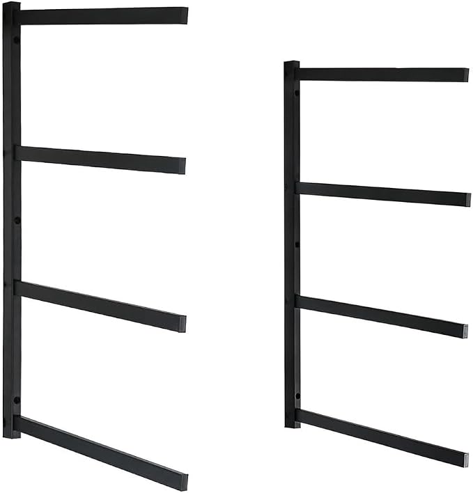 ​Lumber Storage Rack Metal Shelf Brackets, Sturdy Multipurpose Racking by Unknown
