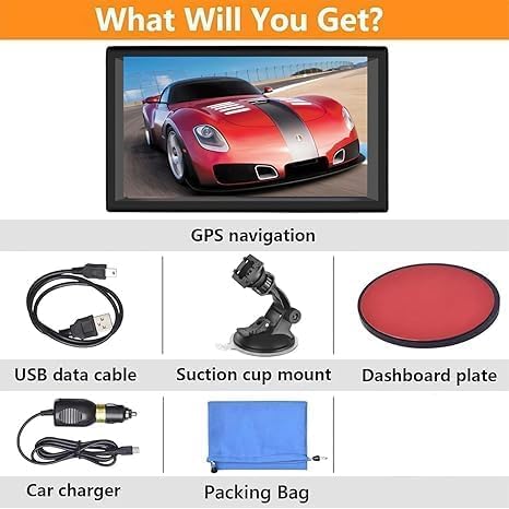 GPS Navigator for Car, Latest 2025 Map 9 inch Touch Screen Car GPS 256-16GB - Image 7