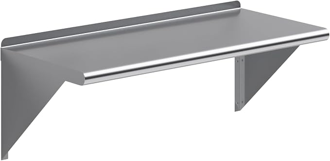 AmGood 36" Long X 16" Deep Stainless Steel Wall Shelf | NSF Certified | by AmGood