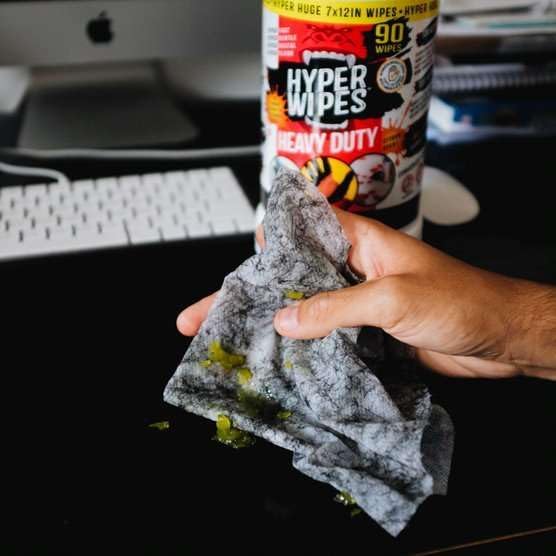 Hyper Wipes, 1 Pack Heavy Duty Hand & Tool Cleaning Wipes, Degreasing, All - Image 4