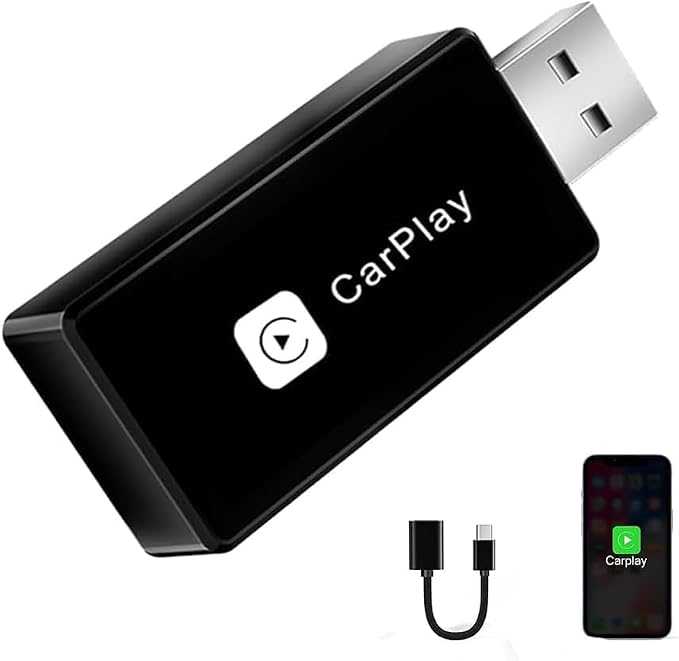 Wireless CarPlay Adapter, Converts Wired to Carplay Wireless Adapter by ULA-YUAN
