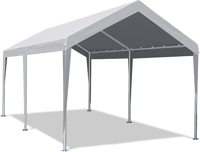 ADVANCE OUTDOOR Adjustable 10x20 ft Heavy Duty Carport Car Canopy Garage Boat by ADVANCEOUTDOOR