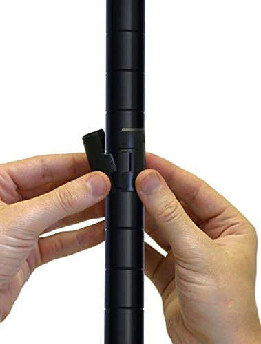 Omega 21" Deep x 60" Wide x 80" High 3 Tier Black Starter Shelving Unit - Image 3