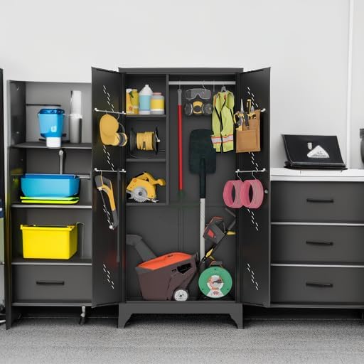 75" Metal Storage Cabinet, Tool Cabinets - Image 5