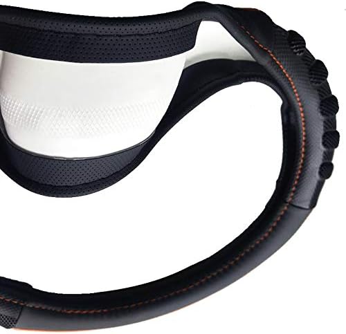 Flying Banner car Steering Wheel Cover Faux Leather Massage Universal fit 3D - Image 5