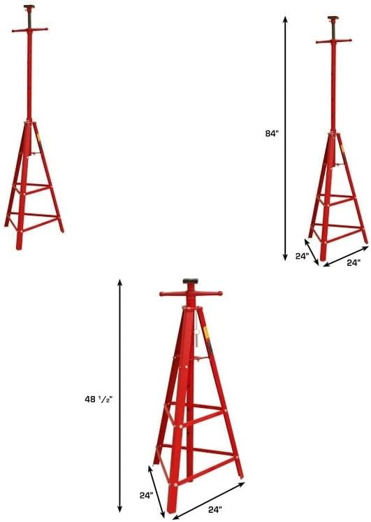 Stark USA Underhoist Tripod Stand 2 Ton Capacity High Lift Jack Stand Reach - Image 6