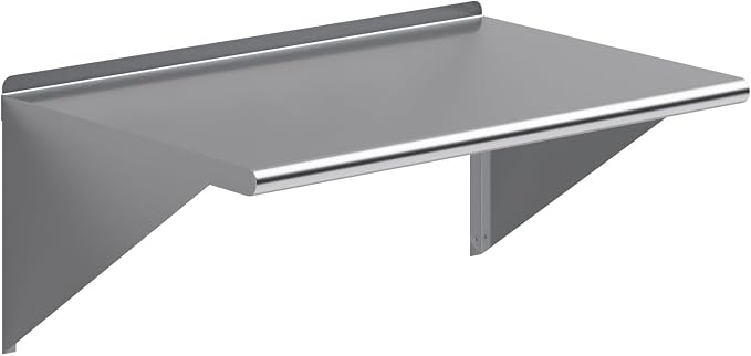 AmGood 36" Long X 24" Deep Stainless Steel Wall Shelf | NSF Certified | by AmGood