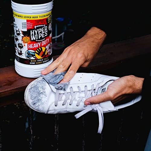 Hyper Wipes, 1 Pack Heavy Duty Hand & Tool Cleaning Wipes, Degreasing, All - Image 6
