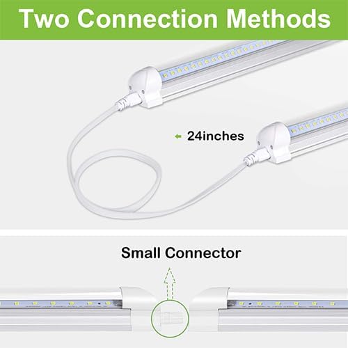 hykolity 6 Pack 4FT LED Shop Light, 6500K Super Bright White, V Shape - Image 4