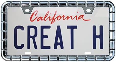 Creathome 3D Chrome License Plate Frames, Pure Zinc Alloy Metal by creathome
