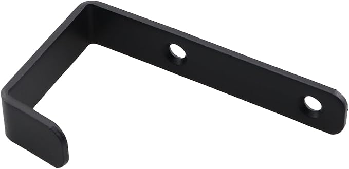 2PCS 82.5x45.5mm Black Metal Wall Mounted 2 Holes J Hook - Image 4