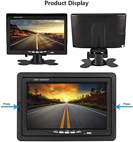 Backup Camera Kit 7 inch 4-Spilt Monitor Rear View Cameras - Image 8