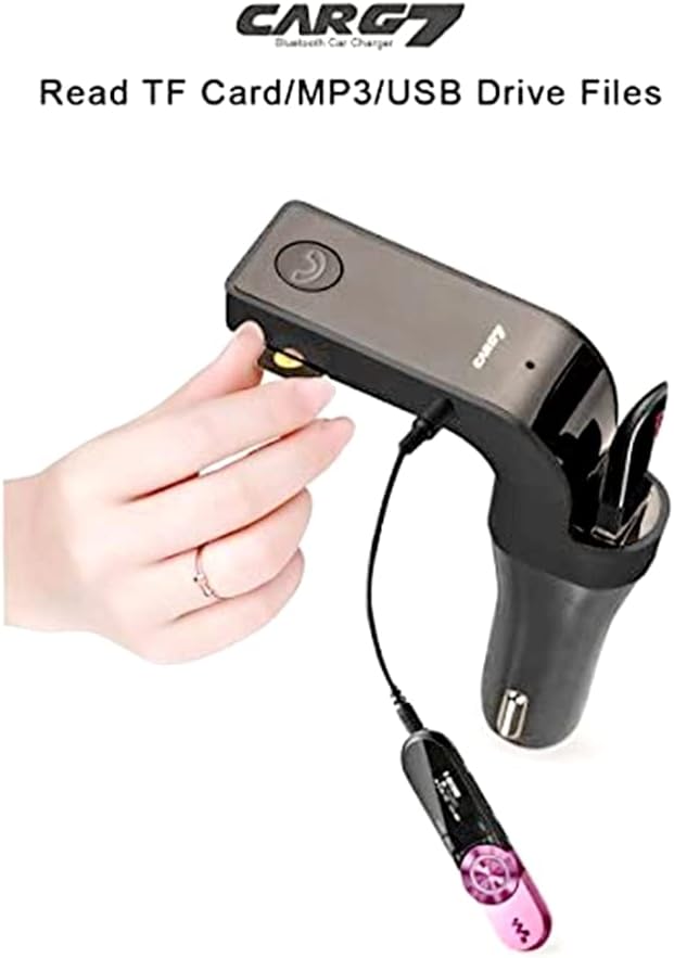 Bluetooth FM Transmitter for car, TIANSHILI handsfree Bluetooth Receiver Car Kit - Image 3