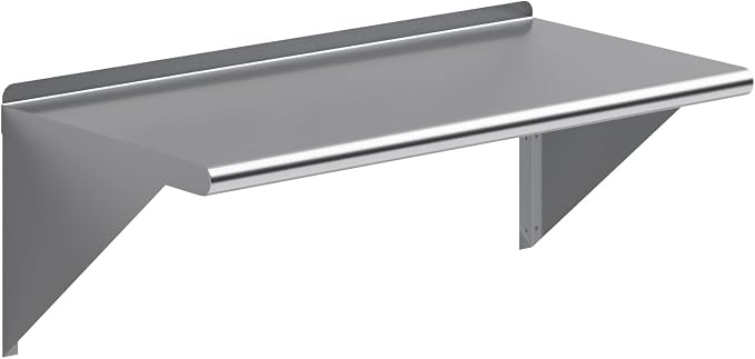AmGood 36" Long X 18" Deep Stainless Steel Wall Shelf | NSF Certified | by AmGood