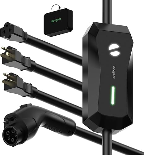 Level 1/2 EV Charger, 16A 110-240V Portable EV Charger by EGevgoer