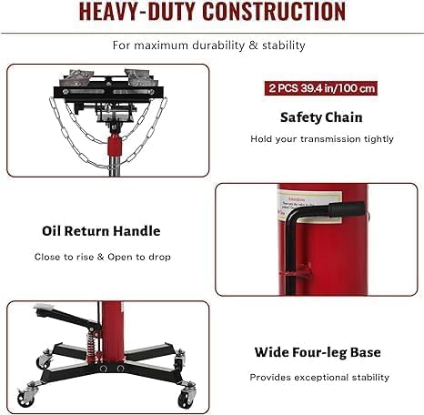 Transmission Jack with Wheels-Hydraulic Transmission Jack with Foot Pedal - Image 4