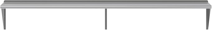 AmGood 96" Long X 18" Deep Stainless Steel Wall Shelf | NSF Certified | - Image 4