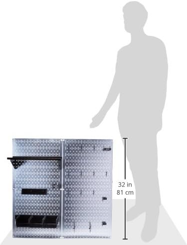 Wall Control 30-WGL-200GVB Galvanized Steel Pegboard Tool Organizer, Galv/Black - Image 3
