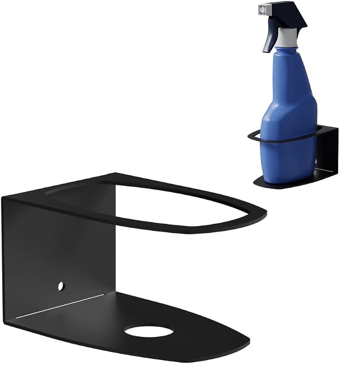 Koova Spray Bottle Holder Heavy Duty- Wall Mount Storage Rack by Koova
