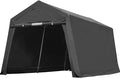 ADVANCE OUTDOOR 8X14 ft Steel Metal Peak Roof Portable Garage Shelter Storage by ADVANCEOUTDOOR