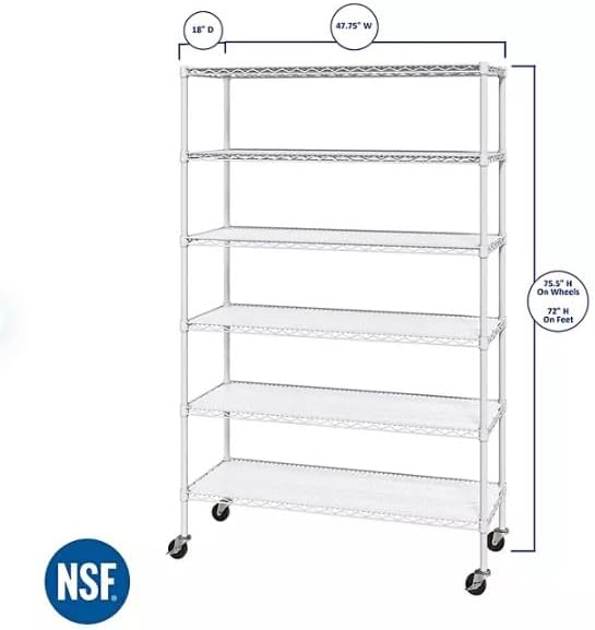 Generic Organize in Style with The Members Mark 6-Tier NSF Heavy Duty Wire - Image 3