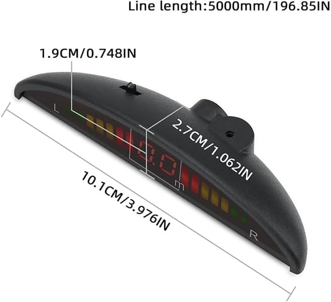Car Reverse Backup Parking Sensor Radar System, The LED Display - Image 5