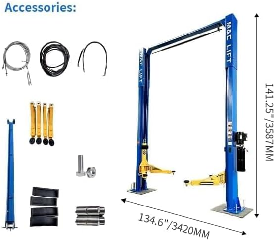 11000lbs 2 Post Car Lift Auto Truck Hoist Two/2 Post Lift Auto Lifts - Image 2