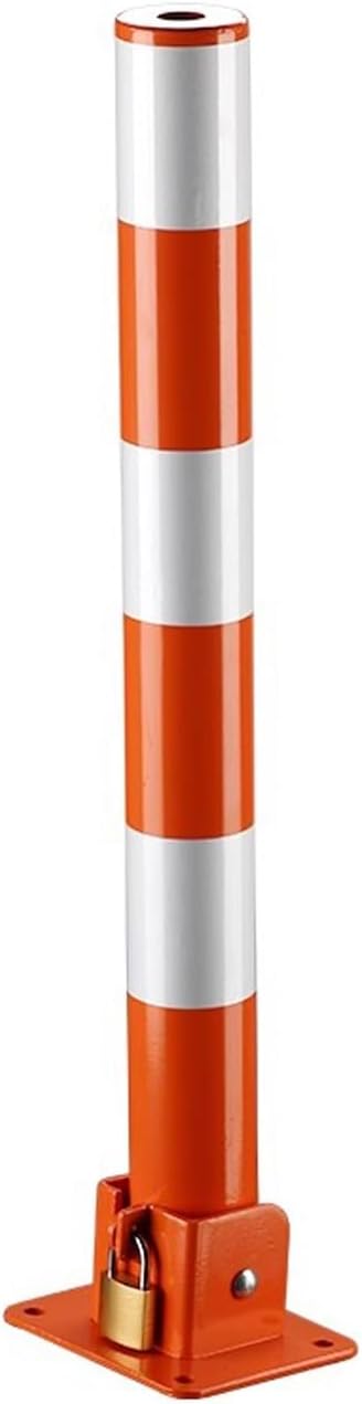 Steel Safety Bollard Post, Traffic Safety Bollard, Lockable Parking Pole by Unknown