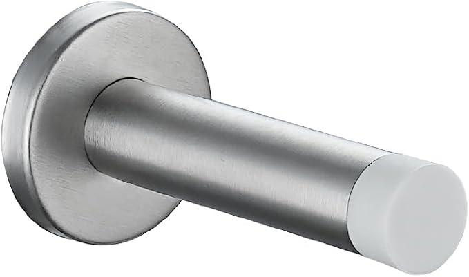 JQK Door Stopper, 304 Stainless Steel Thicken 1mm Sound Dampening Door Stop by Homeimprovement