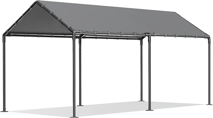 Grezone 10 x 20ft Heavy Duty Carport, Portable Car Tent Garage, All Season UV - Image 3